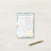 Bowling Alley Artwork Post-it Klebezettel (Auf Schreibtisch)