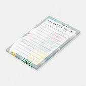 Bowling Alley Artwork Post-it Klebezettel (angewinkelt)