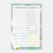 Bowling Alley Artwork Post-it Klebezettel (Vorderseite)