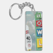 Bowling Alley Artwork Schlüsselanhänger (Vorderseite links)