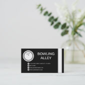 BOWLING ALLEY Bubble Visitenkarte (Stehend Vorderseite)
