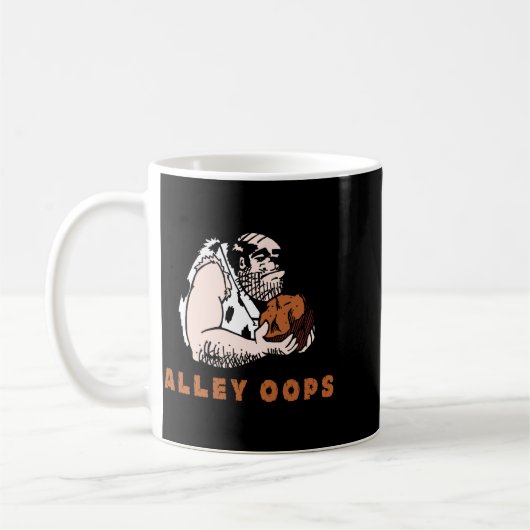 Bowling Alley Oops Caveman Kaffeetasse (Links)