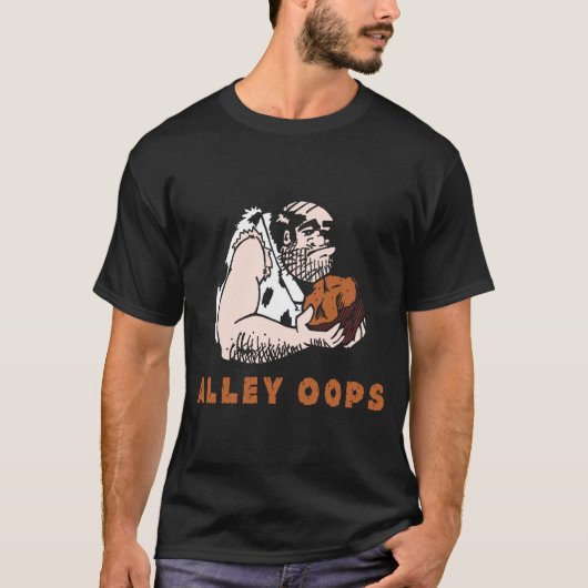 Bowling Alley Oops Caveman T-Shirt (Vorderseite)
