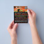 Bowling Alley Scene, Ten-Button-Bowling-Turnier Flyer (Gruppe)