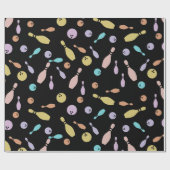 Bowling and Ball Pattern Geschenkpapier (Flach)