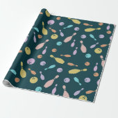 Bowling and Ball Pattern Geschenkpapier (Ungerollt)