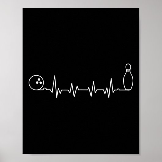 Bowling Art For Men Women Bowling Team Bowler Bowl Poster (Vorne)