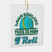 Bowling auf dem Rasen - so kann ich Keramikornament (Rechts)