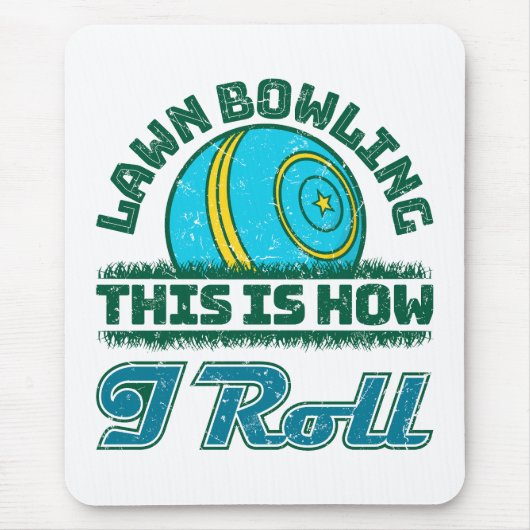 Bowling auf dem Rasen - so kann ich Mousepad (Vorne)