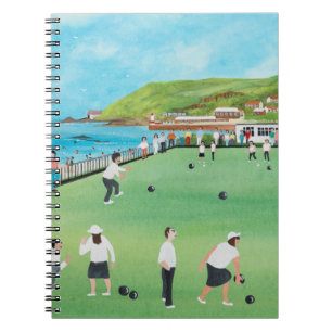 Bowling auf Newlyn Grün Notizblock