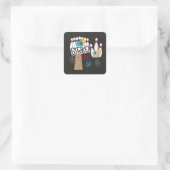 Bowling-Aufkleber für Spaß Strike als Auszeichnung Quadratischer Aufkleber (Tasche)