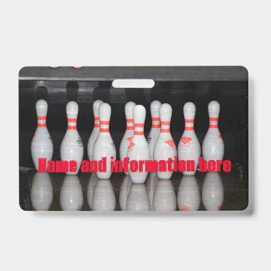 Bowling Ausweis (Vorderseite)