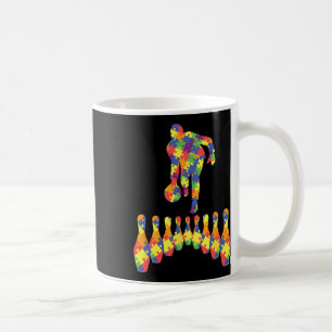 Bowling-Autismus-Bewusstseins-T-Shirt für Autismus Kaffeetasse
