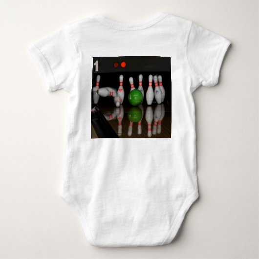 Bowling Baby Strampler (Rückseite)