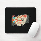 Bowling-Babys Vintage Retro passendes Bowling-Team Mousepad (Mit Mouse)