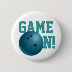 Bowling Ball Blue Button