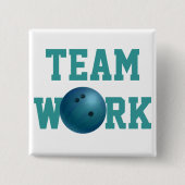 Bowling Ball Blue Button (Vorderseite)
