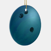 Bowling Ball Blue Keramikornament (Rechts)