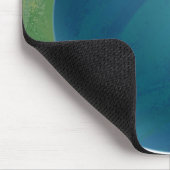 Bowling Ball Blue Mousepad (Ecke)