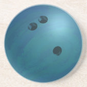 Bowling Ball Blue Sandstein Untersetzer (Vorne)