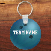 Bowling Ball Blue Schlüsselanhänger (Vorderseite)