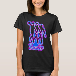 Bowling Ball Bowler Strike Bowling Button Bowling T-Shirt