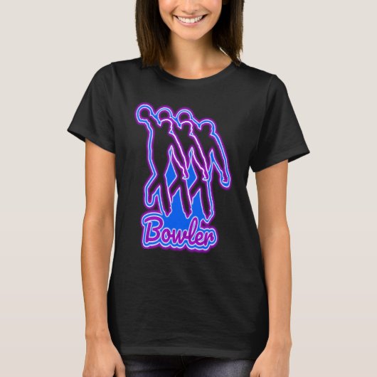 Bowling Ball Bowler Strike Bowling Button Bowling  T-Shirt (Vorderseite)
