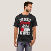 Bowling Ball Button Bowler Strike Bowling Fanatic  T-Shirt (Vorne ganz)