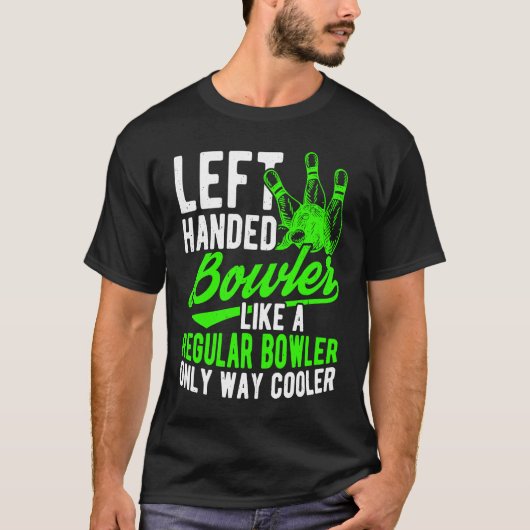 Bowling Ball Button Bowler Strike Bowling Fanatic  T-Shirt (Vorderseite)