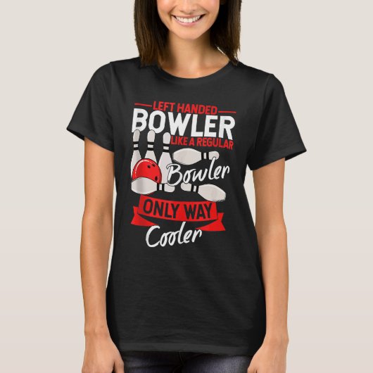 Bowling Ball Button Bowler Strike Bowling Fanatic  T-Shirt (Vorderseite)