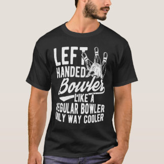 Bowling Ball Button Bowler Strike Bowling Team Bow T-Shirt