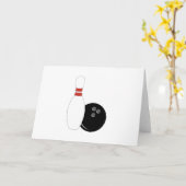 Bowling Ball & Button Karte (Gelbe Blume)