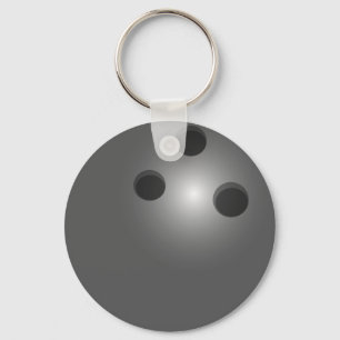 Bowling Ball Button Schlüsselanhänger
