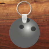 Bowling Ball Button Schlüsselanhänger (Vorderseite)
