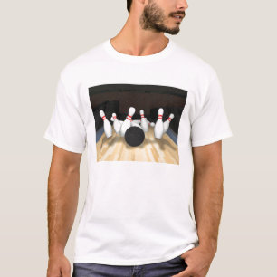 Bowling Ball & Buttone: 3D-Modell: T-Shirt