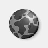 Bowling Ball Cow Gray Magnet (Vorne)