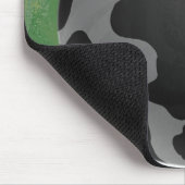 Bowling Ball Cow Gray Mousepad (Ecke)