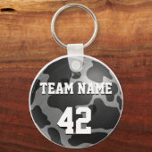 Bowling Ball Cow Gray Schlüsselanhänger (Vorderseite)