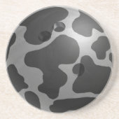 Bowling Ball Cow Gray Untersetzer (Vorne)