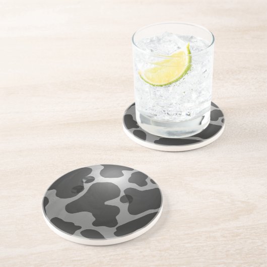 Bowling Ball Cow Gray Untersetzer (Seite)