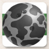 Bowling Ball Cow Gray Untersetzer (Vorderseite)