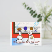 Bowling Ball Crimes Funny Gifts & Sammlerstücke Postkarte (Stehend Vorderseite)