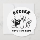 Bowling Ball Custom Save The Date (Vorderseite)