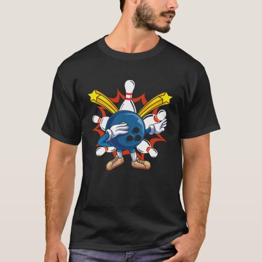 Bowling Ball Dabbing Bowling Players &  Bowling T-Shirt (Vorderseite)