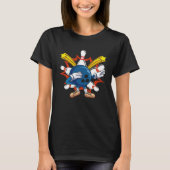 Bowling Ball Dabbing Bowling Players &  Bowling T-Shirt (Vorderseite)