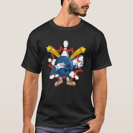Bowling Ball Dabbing Bowling Players & Bowling T-Shirt (Vorderseite)