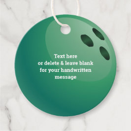 Bowling Ball Design Fevor Card Geschenkanhänger