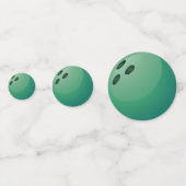 Bowling Ball Design Table Confetti Konfetti (Rückseiten)