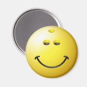 Bowling Ball Face Magnet (Vorderseite/Rückseite)