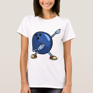 Bowling Ball Geschenke Button Männer Frauen Kinder T-Shirt